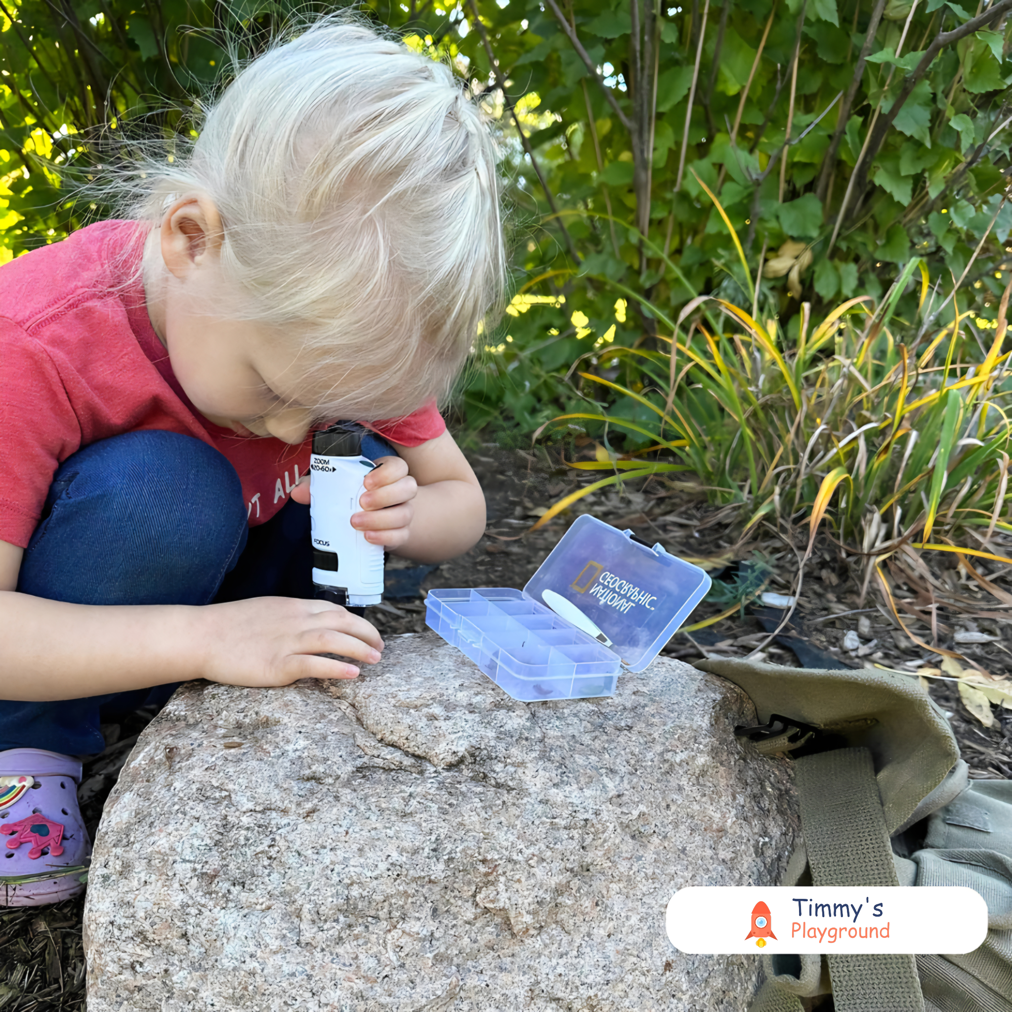 Kid using the Miniscope